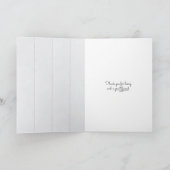 Carte fleur marguerite sur bois blanc pour remercier ami (Intérieur)