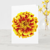 Carte Fleur Marigold (Fleur jaune)
