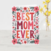 Carte Fleur Meilleure Maman (Fleur jaune)