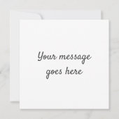 Carte Fleur monochrome de marguerite africaine (Dos)