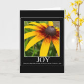 Carte Fleur Motivationnelle Joy Rumi (Fleur jaune)