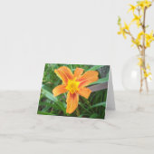 Carte Fleur orange (Fleur jaune)