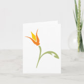 Carte Fleur orange (Devant)