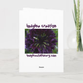 Carte fleur orange (Dos)