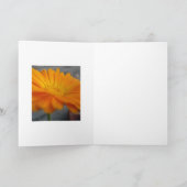 Carte fleur orange (Intérieur)
