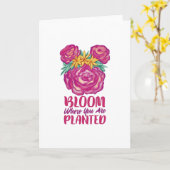 Carte Fleur Où vous êtes Plantés (Fleur jaune)