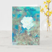 Carte Fleur Pastel (Fleur jaune)