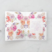 Carte Fleur pastel shabby chic Boho Bonne fête des mères (Intérieur)