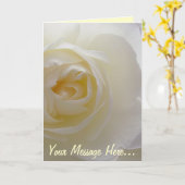 Carte Fleur Personnalisée Rose Carte Rose Blanche (Fleur jaune)