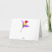 Carte Fleur pétale (Dos)