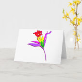 Carte Fleur pétale (Fleur jaune)
