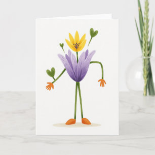 Carte Fleur Pétales de Lavande