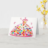Carte Fleur pour la robe de la maman (Fleur jaune)