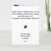 Carte Fleur pourpre (Dos)