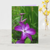 Carte Fleur pourpre (Fleur jaune)