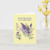 Carte Fleur pourpre en fleurs : un printemps floral capt (Fleur jaune)