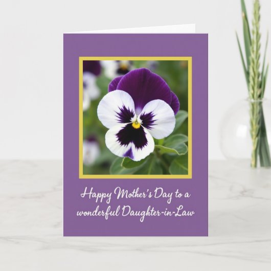 Carte Fleur Pourpre Royale (Devant)