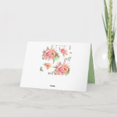 Carte fleur printanière (Dos)
