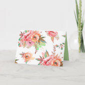 Carte fleur printanière (Devant)