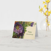 Carte Fleur Purple Personnalisable - Ajouter Votre (Fleur jaune)