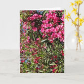 Carte Fleur rose (Fleur jaune)