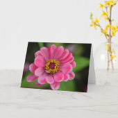 Carte fleur rose (Fleur jaune)