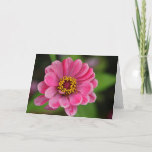 Carte fleur rose