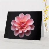 Carte Fleur rose (Fleur jaune)