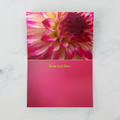 Carte Fleur rose (Intérieur)