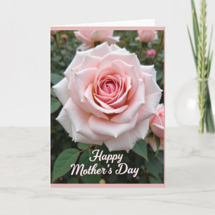 Carte Fleur Rose Corail