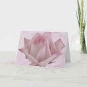 Carte Fleur rose douce (Devant)