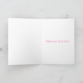 Carte Fleur rose Joyeux Anniversaire (Intérieur)