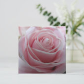Carte Fleur Rose mignonne (Debout devant)