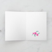 Carte Fleur rose mignonne Maman, Fête des mères de grand (Intérieur)