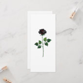 Carte Fleur rose noire (Devant/Arrière en situation)