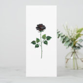 Carte Fleur rose noire (Debout devant)