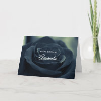 Fleur Rose noire Vibe gothique foncé Anniversaire