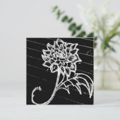 Carte fleur rose noire yaie goth emo (Debout devant)