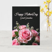 Carte Fleur Rose Rayée (Fleur jaune)