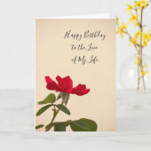 Carte Fleur rose/rouge/amour/anniversaire (Fleur jaune)