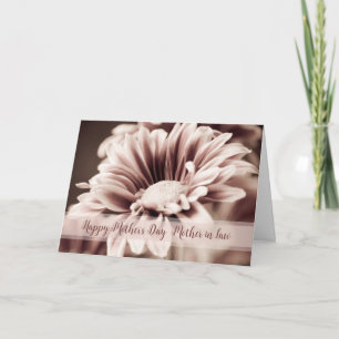 Carte Fleur rose Vintage Mère en droit Fête des Mères