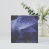 Carte Fleur Rose violet (Debout devant)