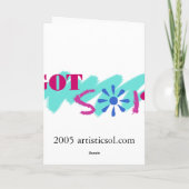 Carte Fleur rouge (Dos)