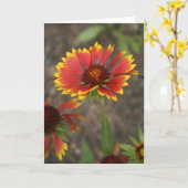 Carte Fleur rouge (Fleur jaune)