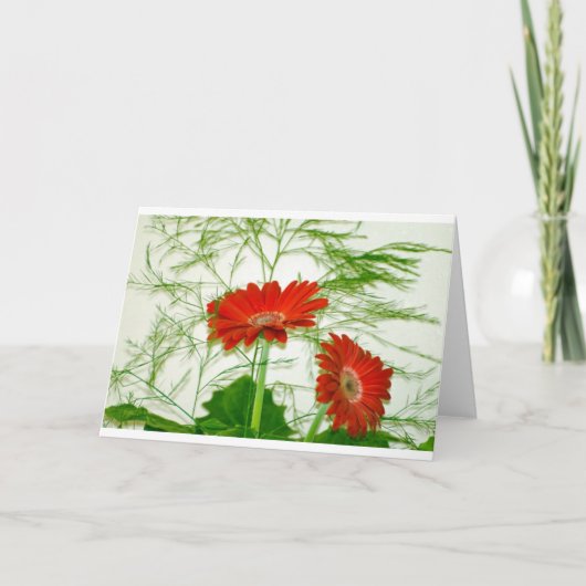 Carte Fleur Rouge (Devant)