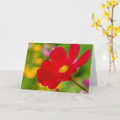 Carte Fleur rouge (Fleur jaune)