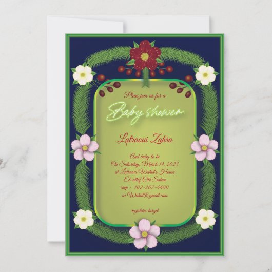 Carte Fleur rouge. A (Devant)