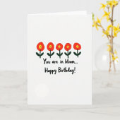 Carte Fleur Rouge Jaune (Fleur jaune)