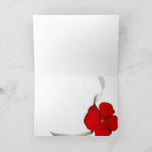 Carte Fleur rouge - Joyeux anniversaire (Intérieur)