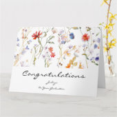 Carte Fleur sauvage Accueil Graduation (Fleur jaune)